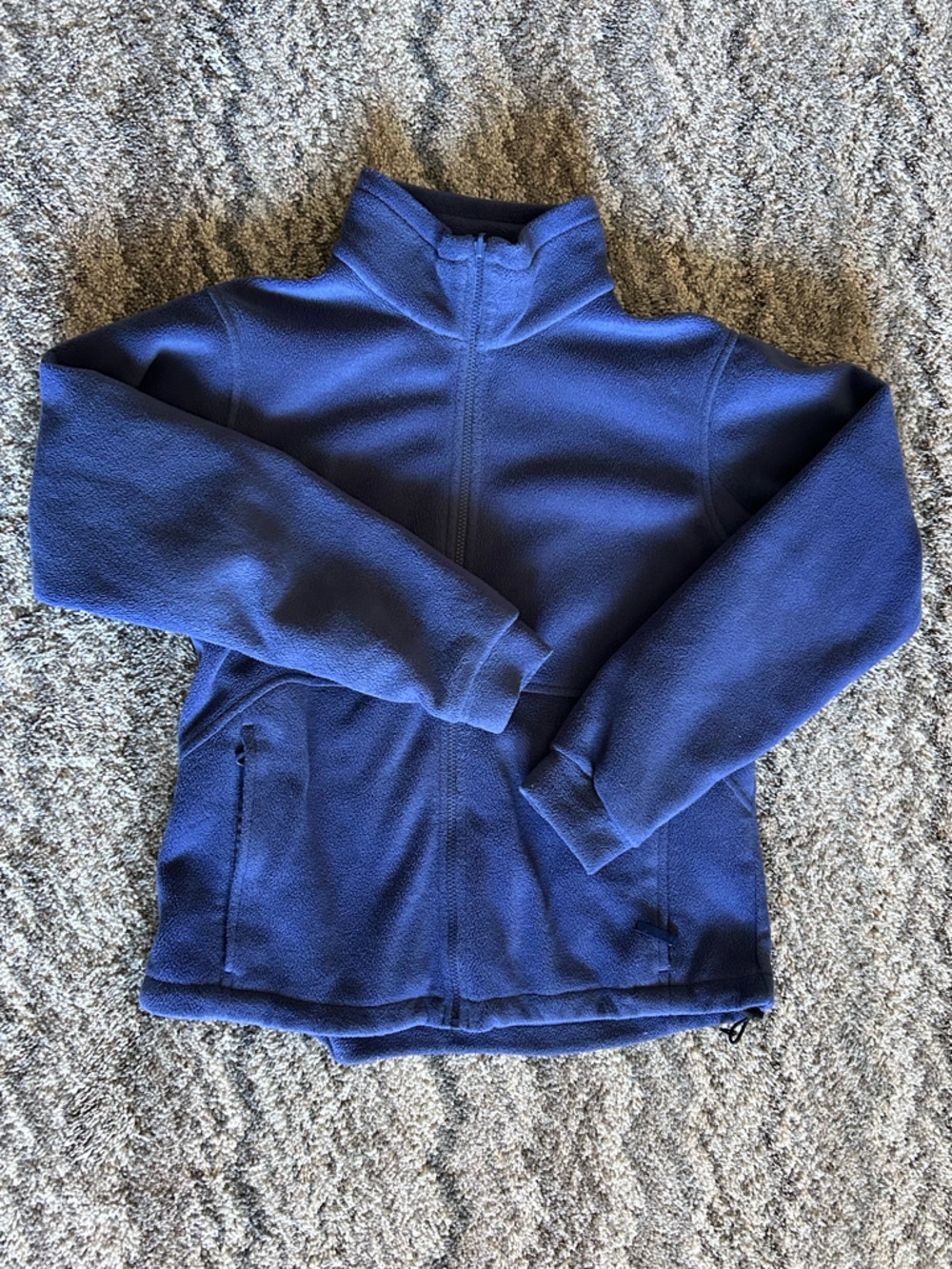 Vintage Columbia Benton Springs Full Zip Fleece Jacket Blue Women’s XL Mock Neck